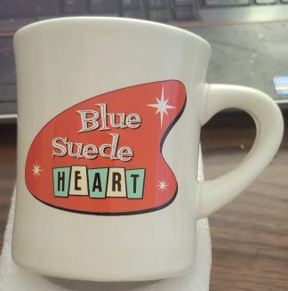 Blue Suede Heart Mug